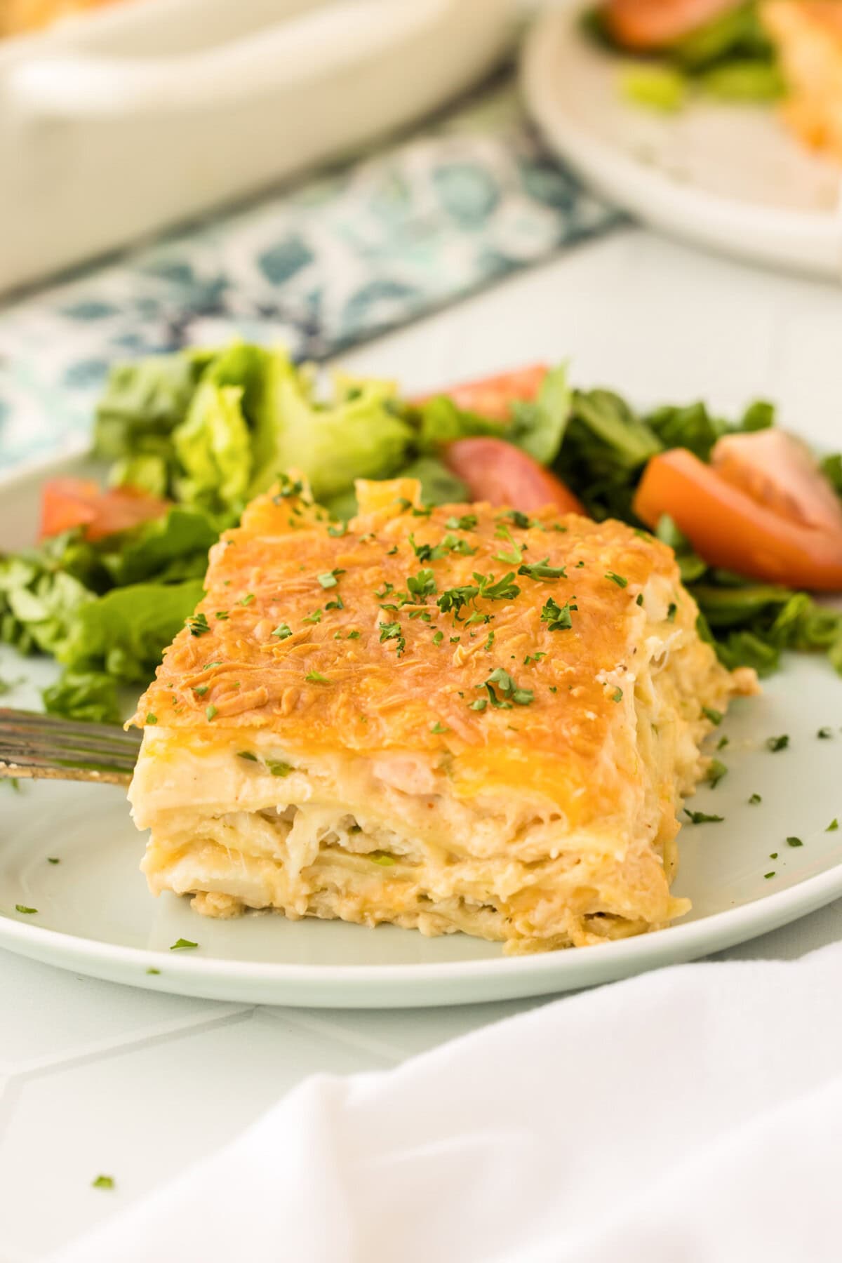 slice of Seafood Lasagna
