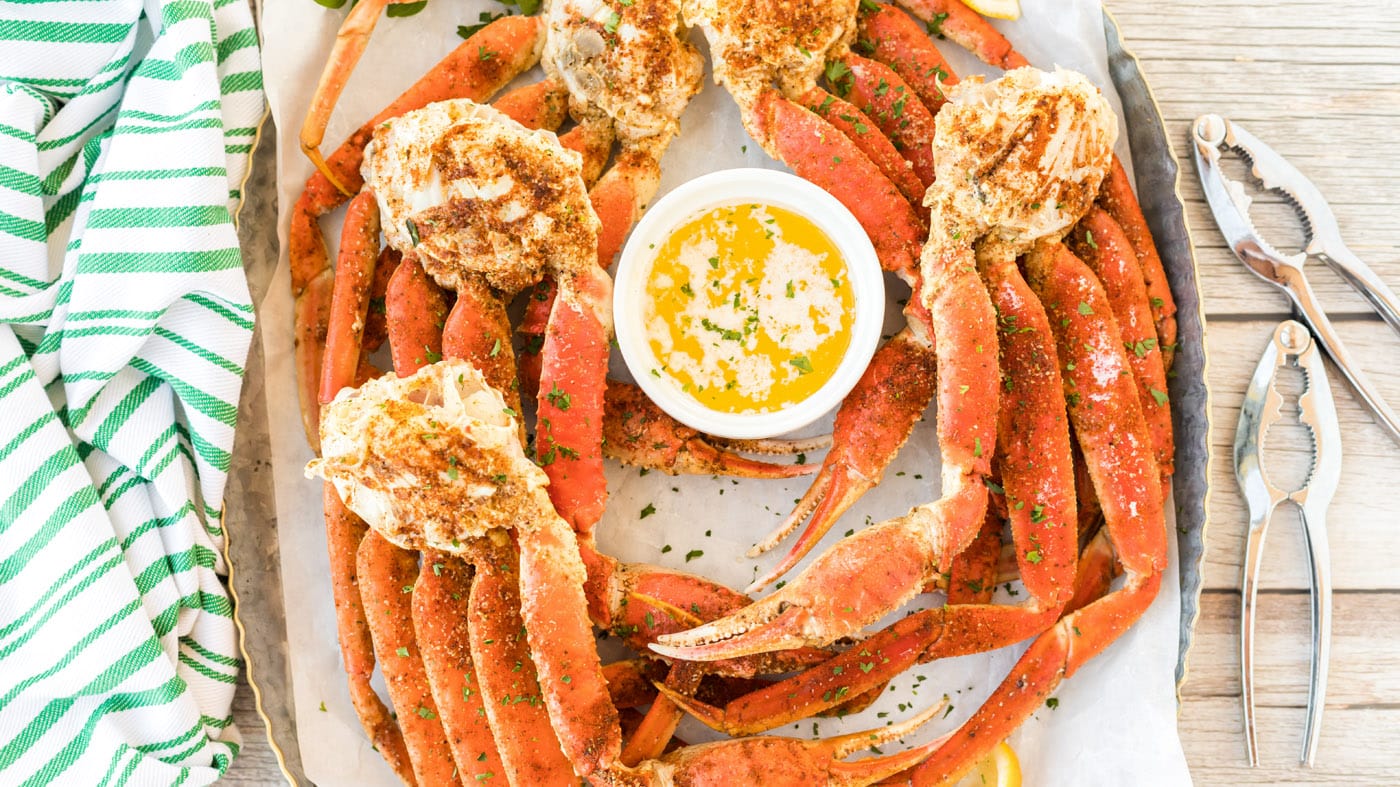 Snow crab legs are actually super easy to make at home with the help of a steam pot and a generous s