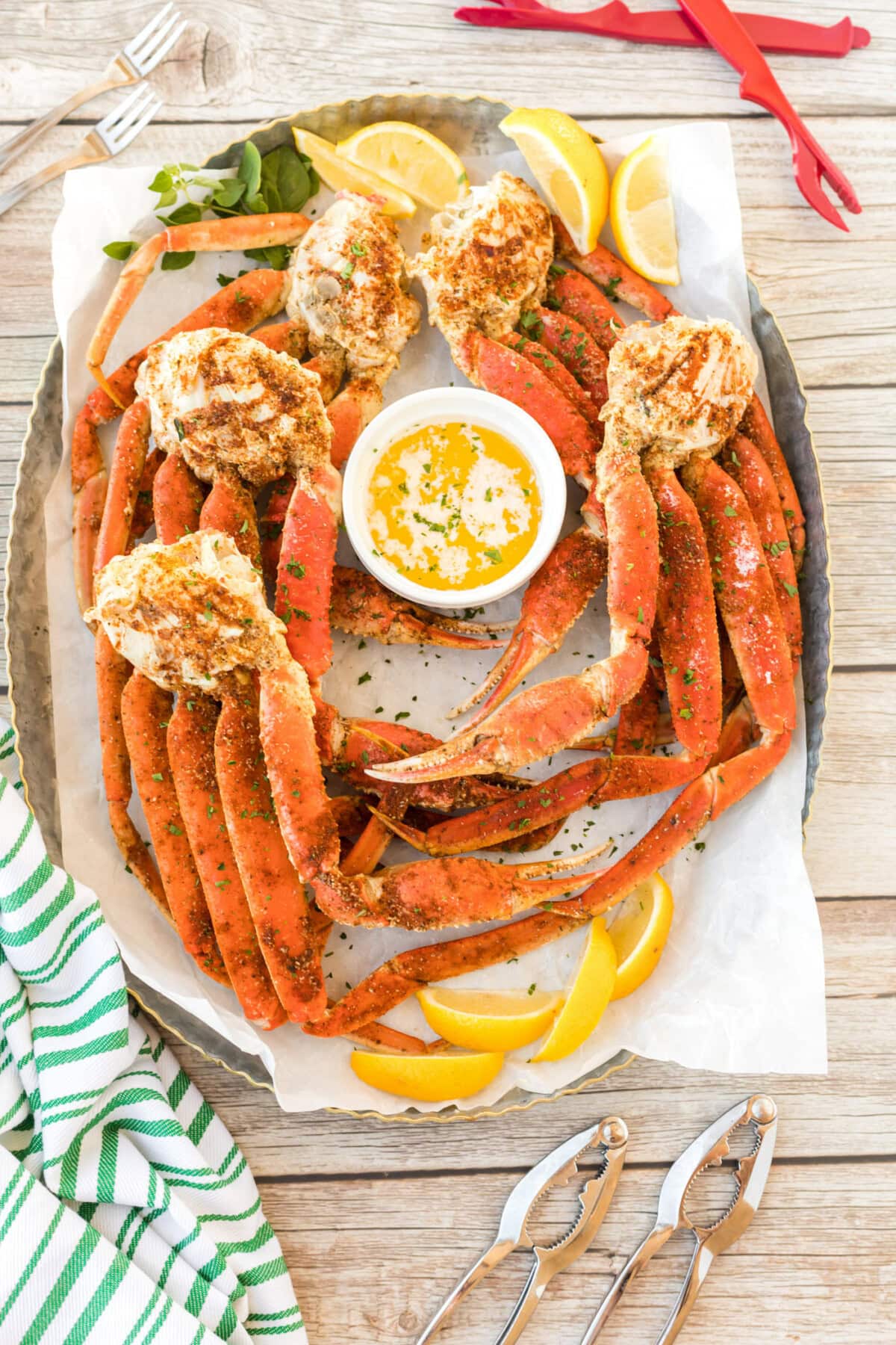 platter of Snow Crab Legs