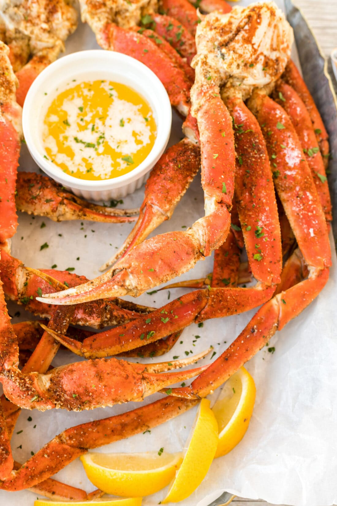 Snow Crab Legs with butter