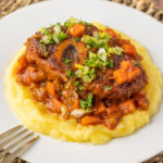 Veal Osso Bucco on polenta