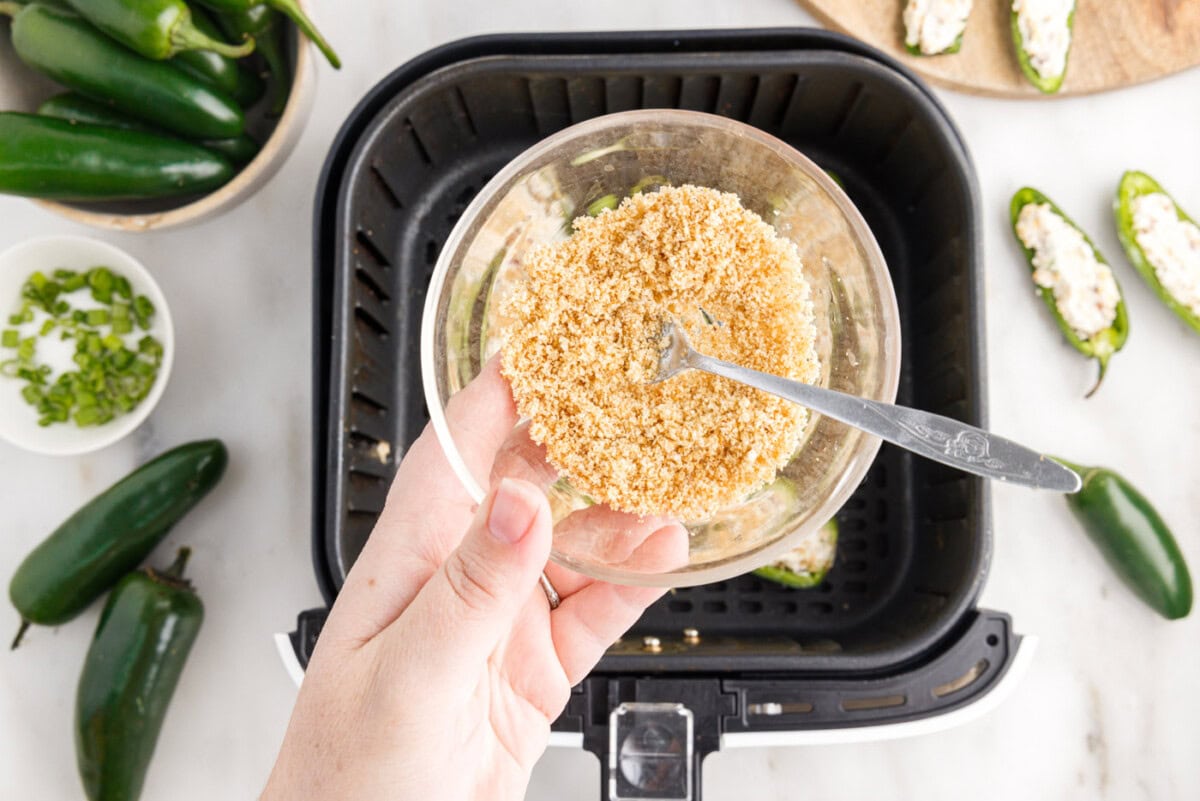 breadcrumbs in a bowl