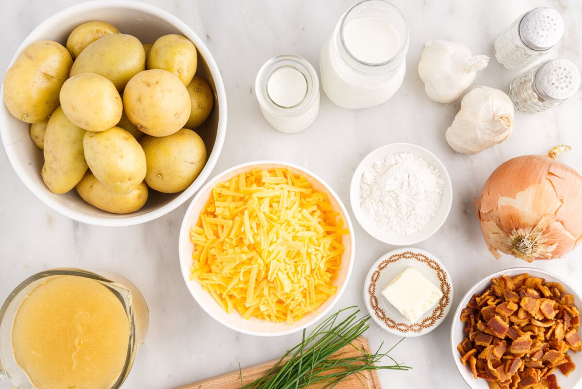 Ingredients for Baked Potato Soup