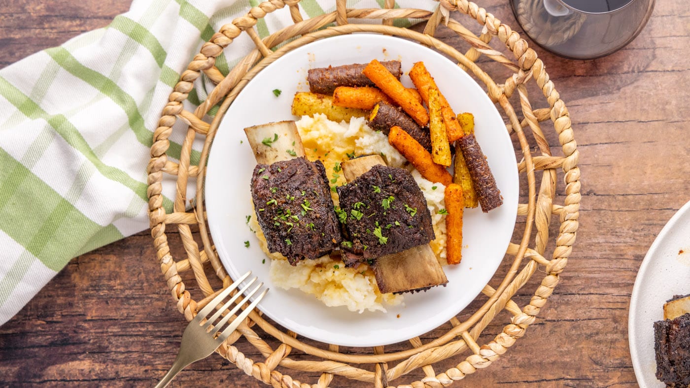 This beef short ribs recipe keeps it nice and simple because the beef speaks for itself. A little ga