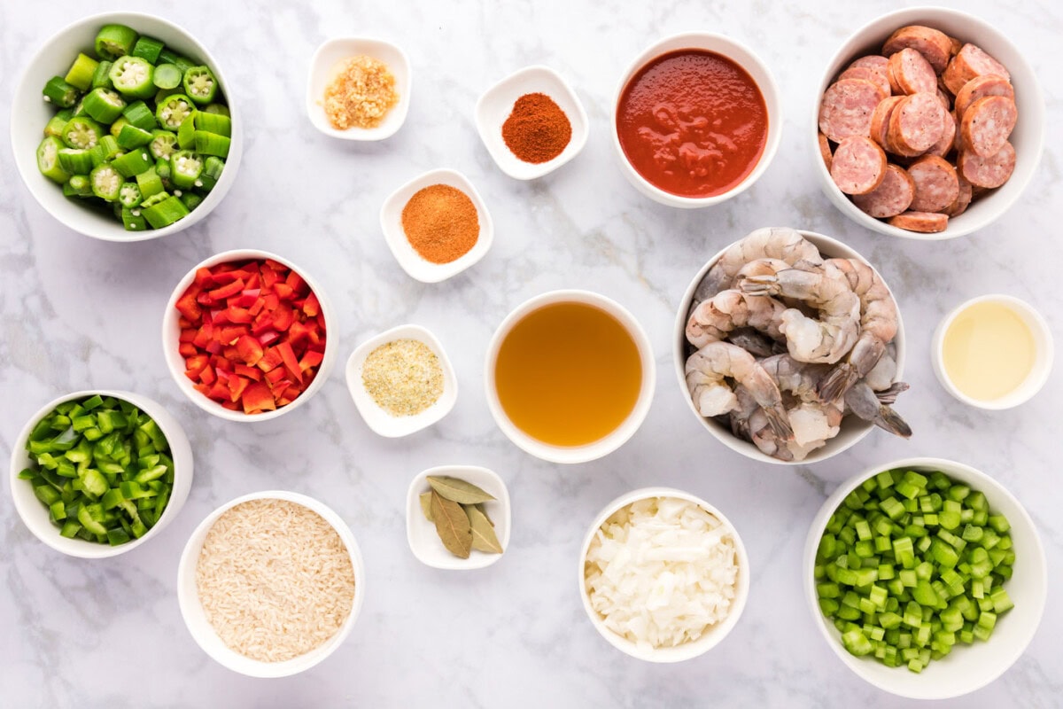Ingredients for Jambalaya