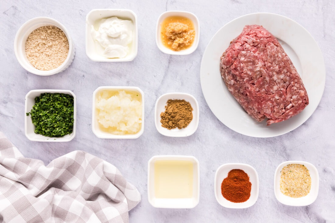 Ingredients for Lamb Meatballs
