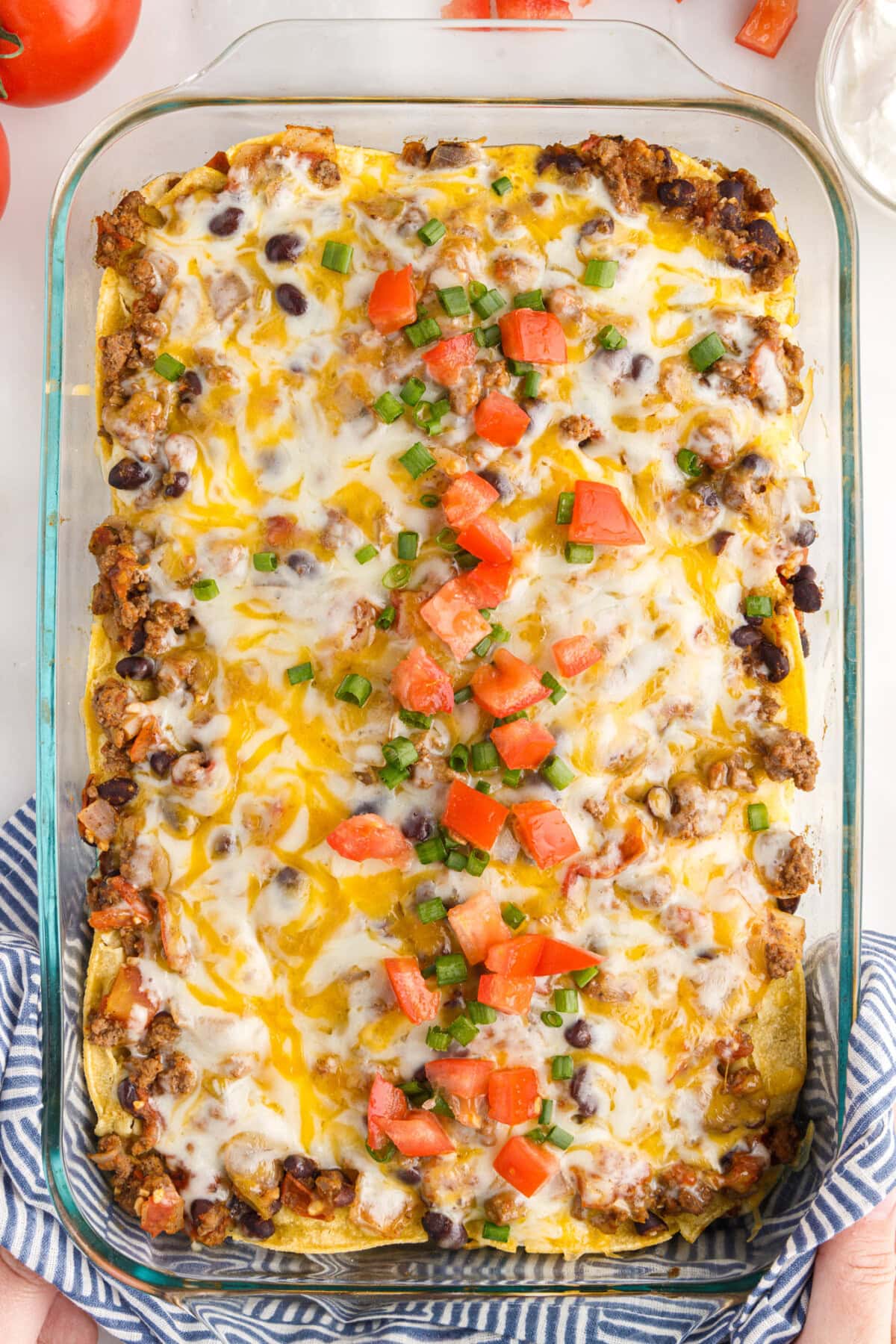 Pan of Mexican Lasagna