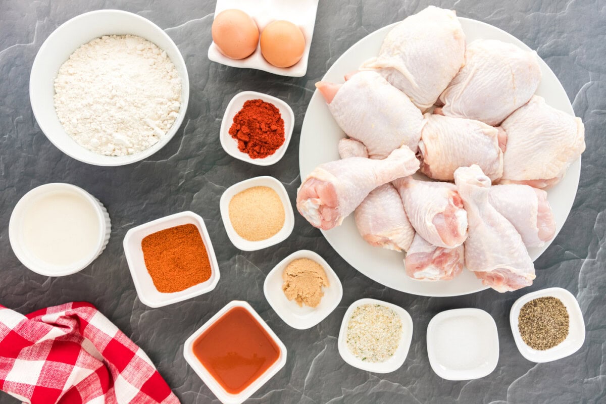 Ingredients for Nashville Hot Chicken