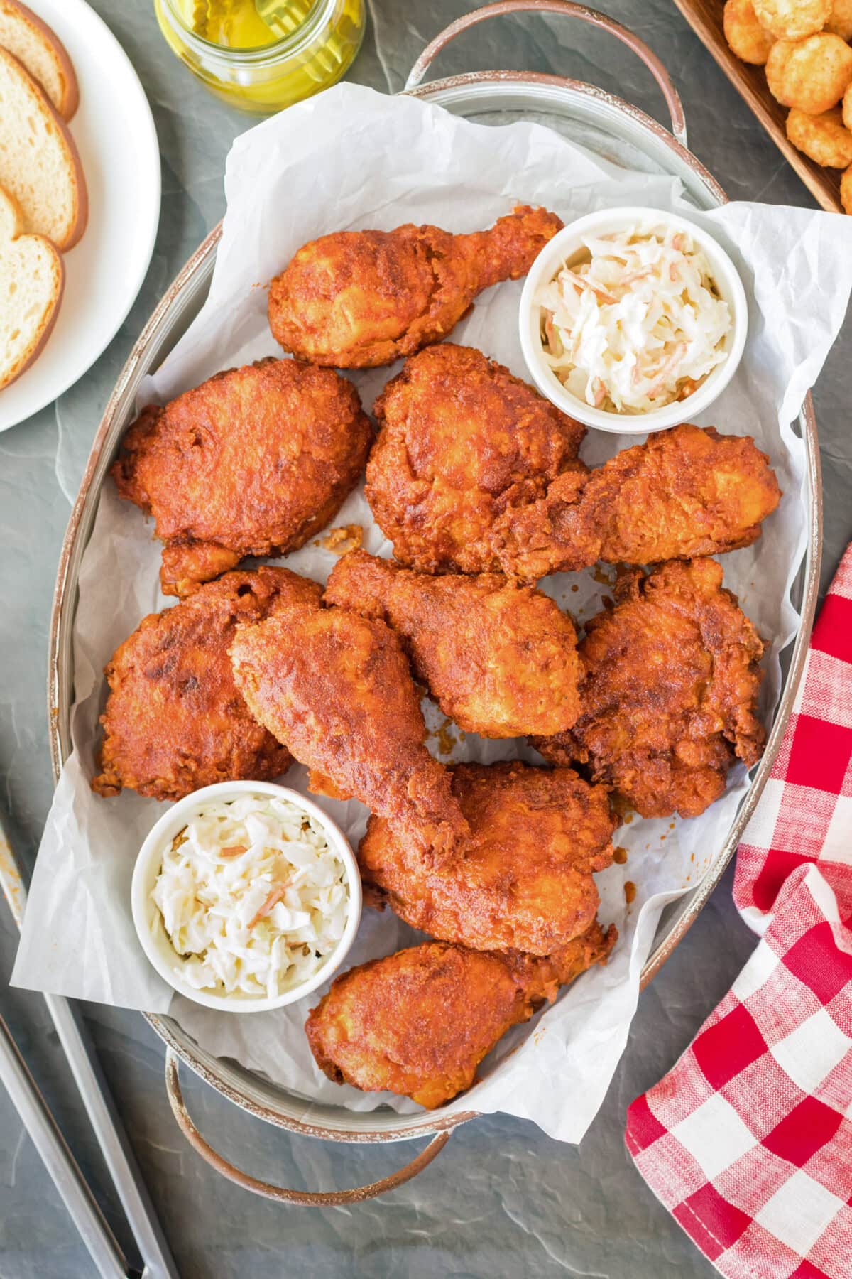 Platter of Nashville Hot Chicken