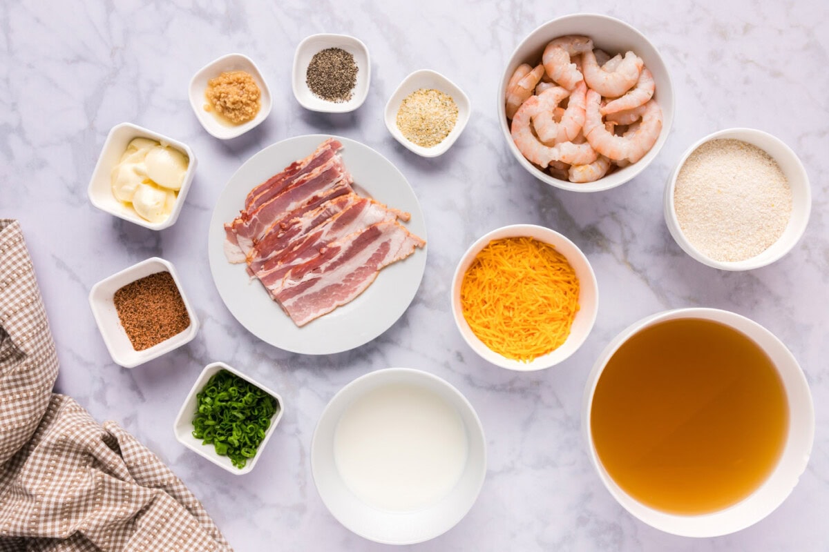 Ingredients for Shrimp and Grits