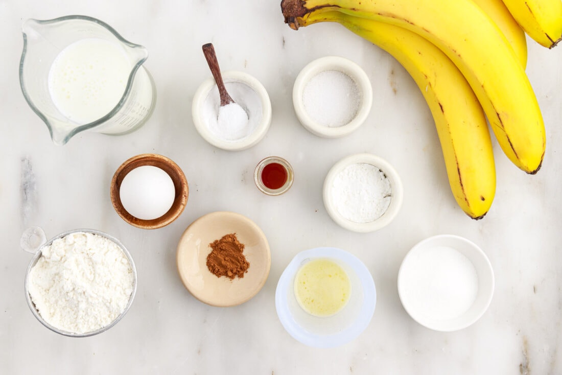 Ingredients for Banana Pancakes