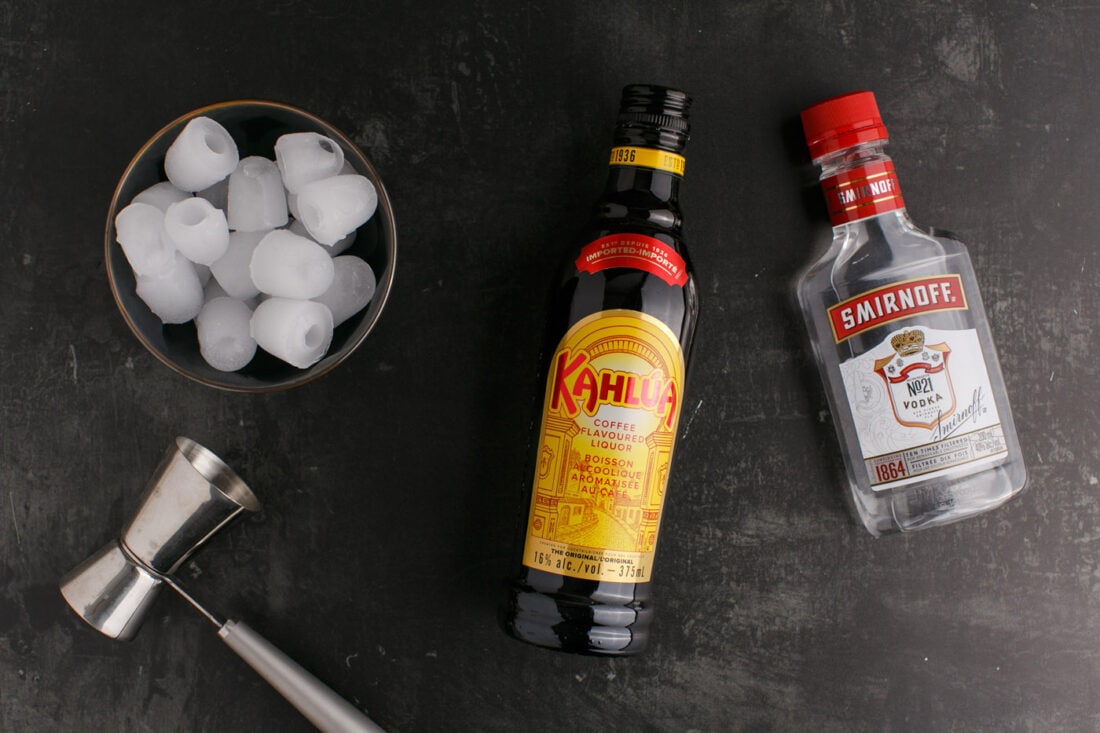 Ingredients for Black Russian