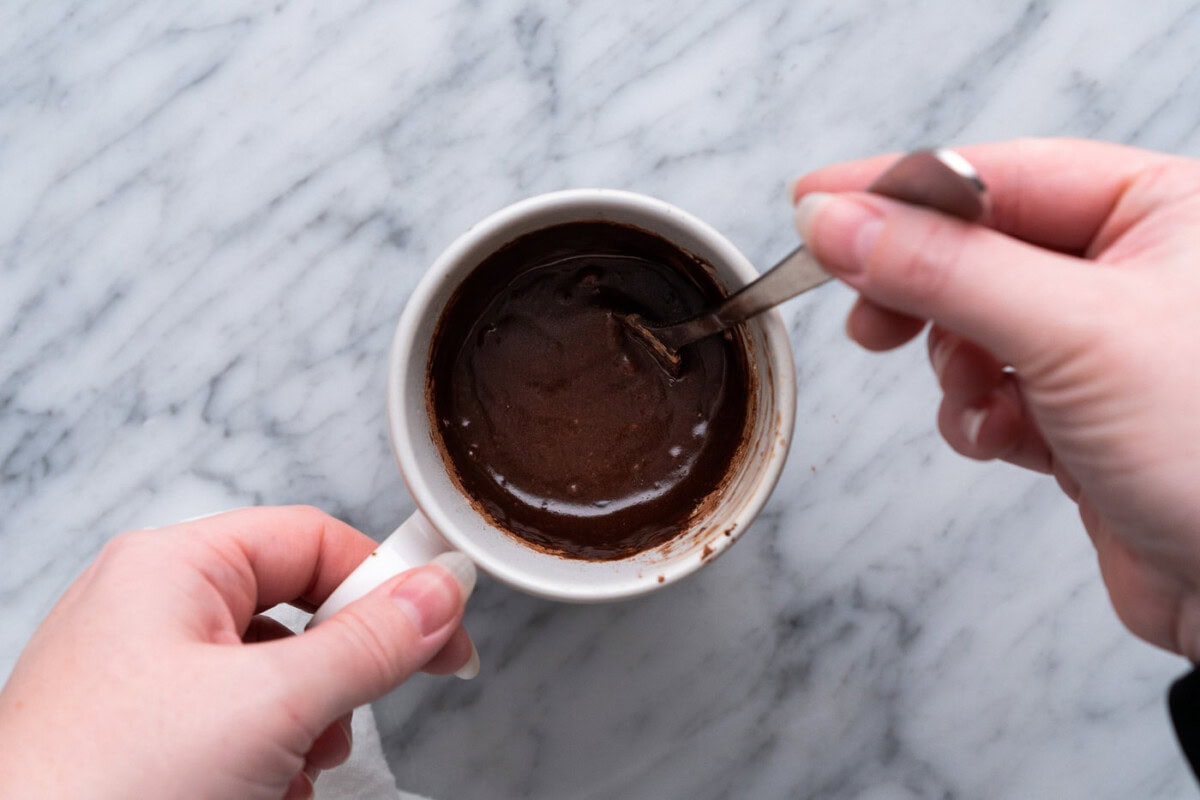 brownie in a mug recipe ingredients