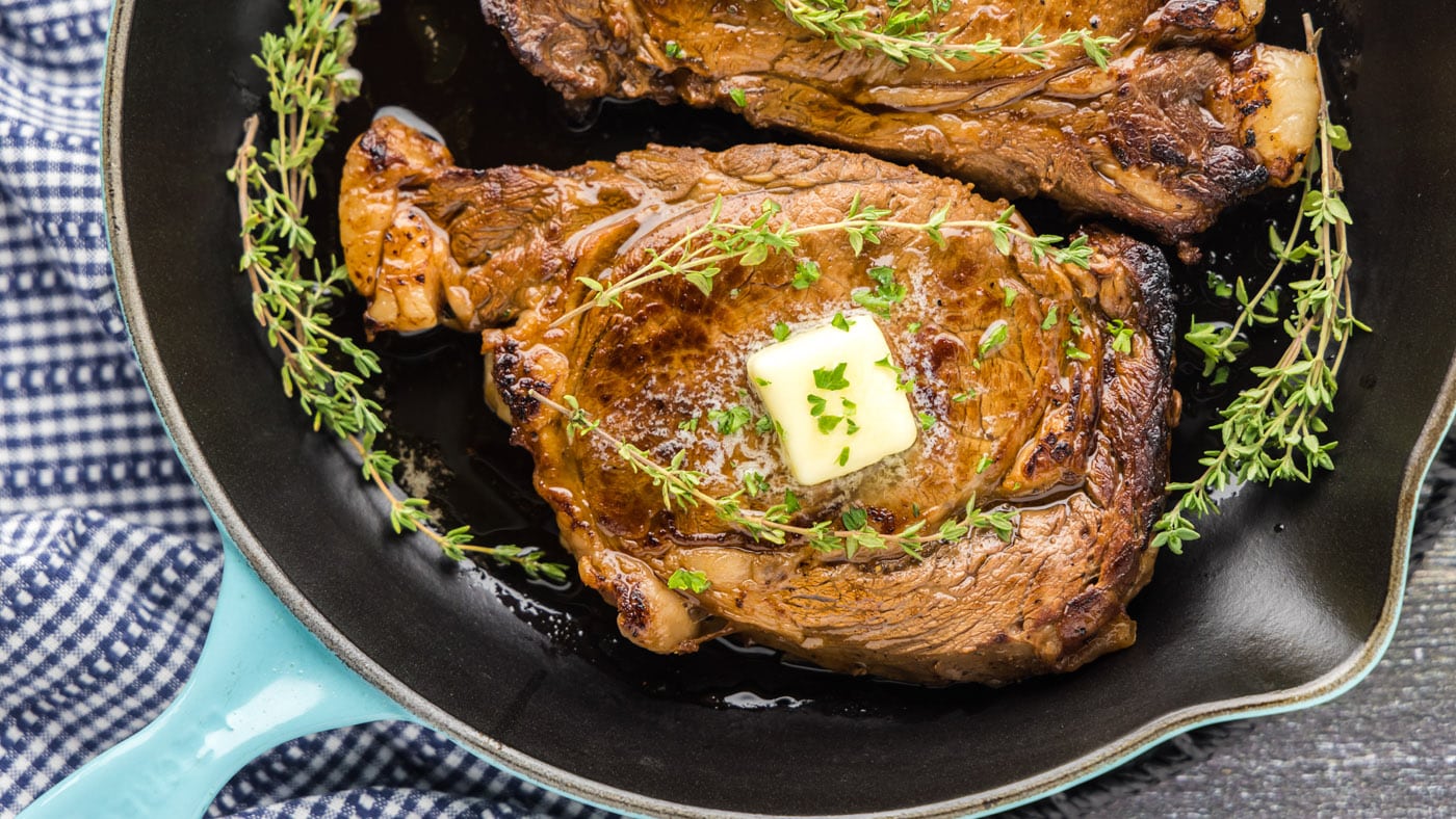 Get ready for the best cast iron ribeye recipe you've ever sunk your teeth into complemented by a fl