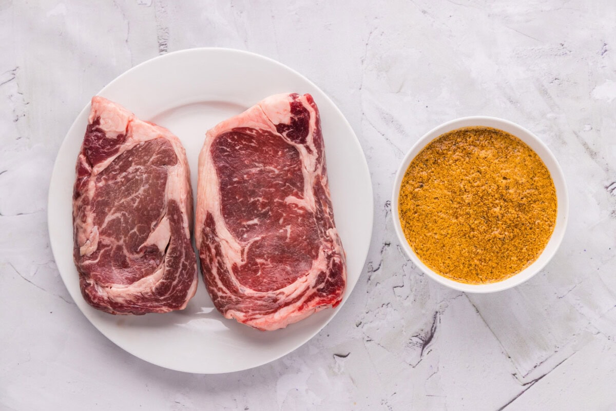 Ingredients for Cast Iron Ribeye