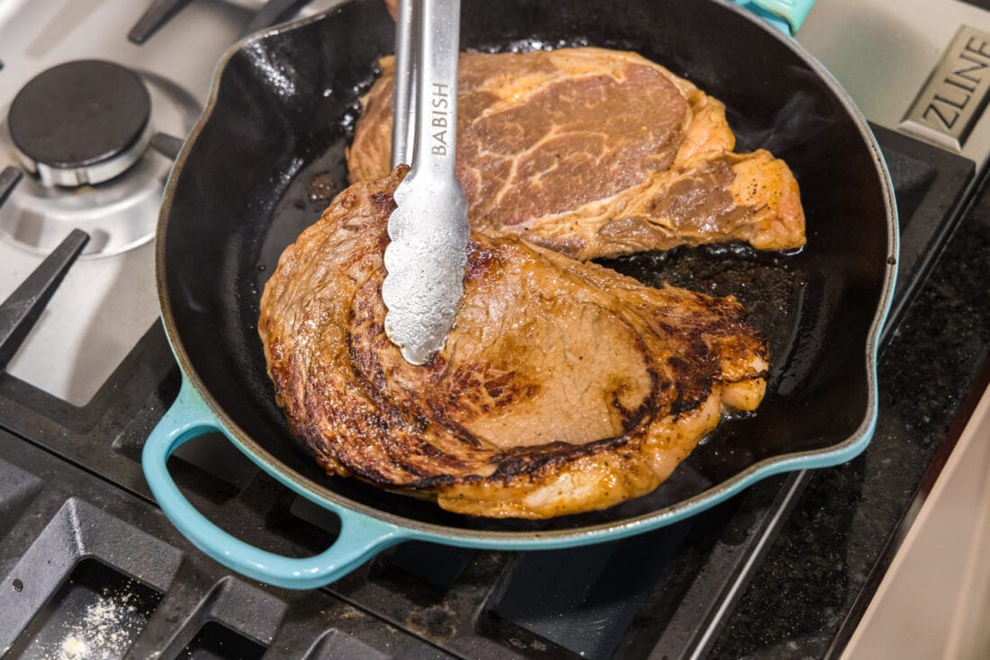 Cast Iron Ribeye Amanda's Cookin' Father's Day
