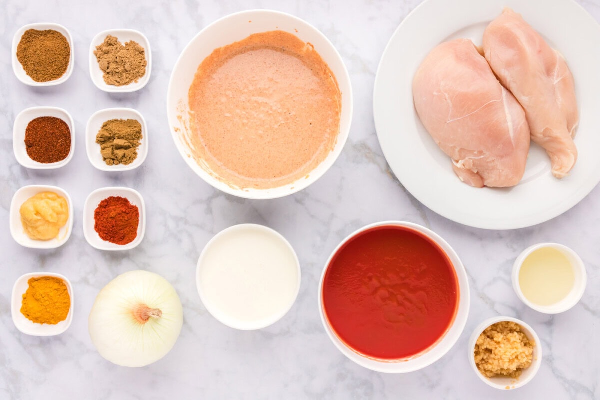 Ingredients for Chicken Tikka Masala