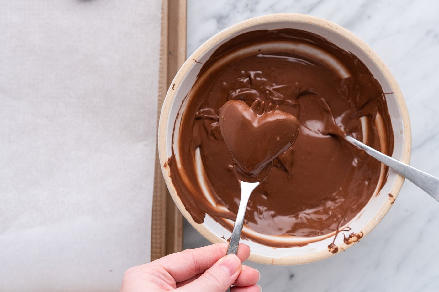 chocolate covered peanut butter heart