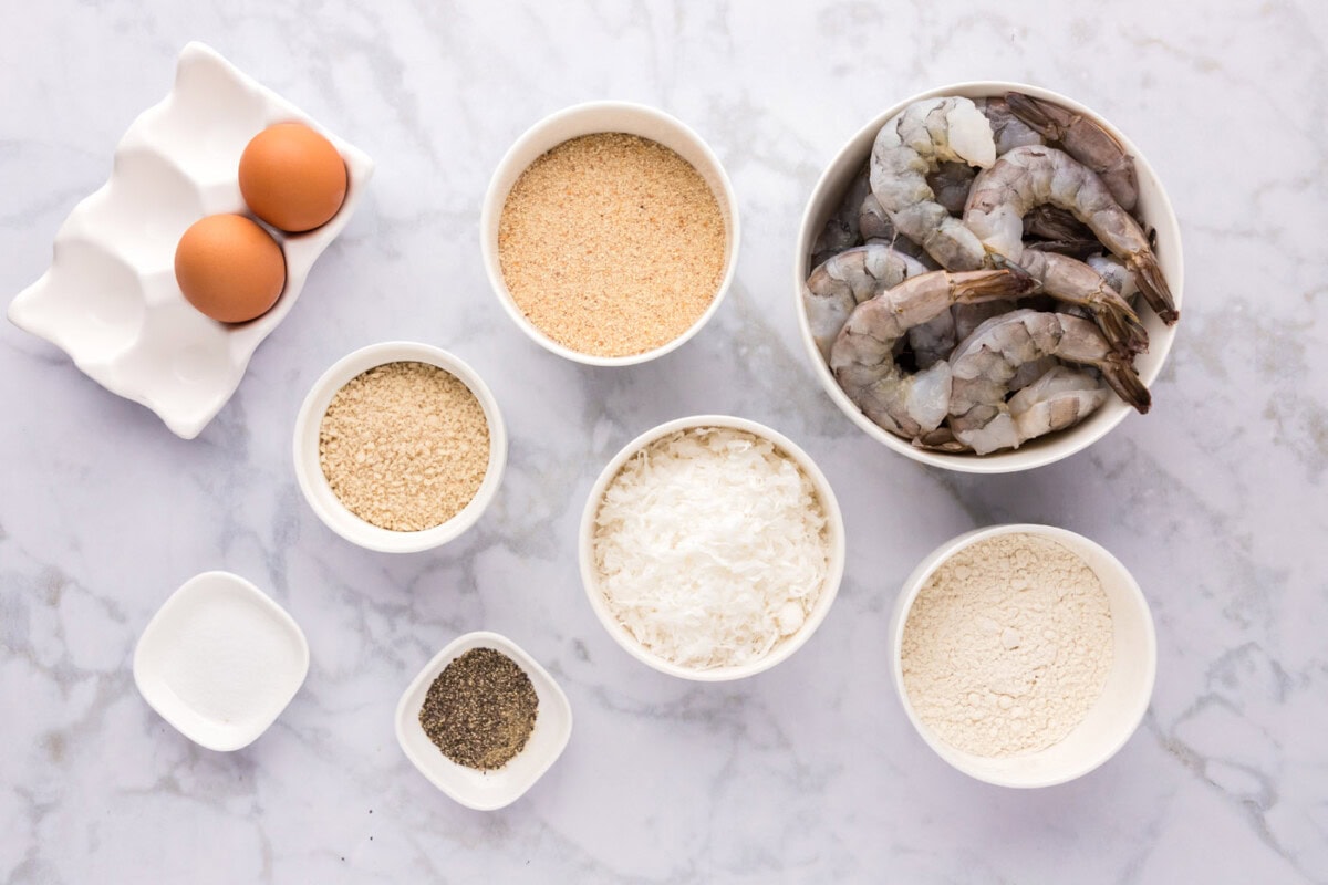 Ingredients for Coconut Shrimp