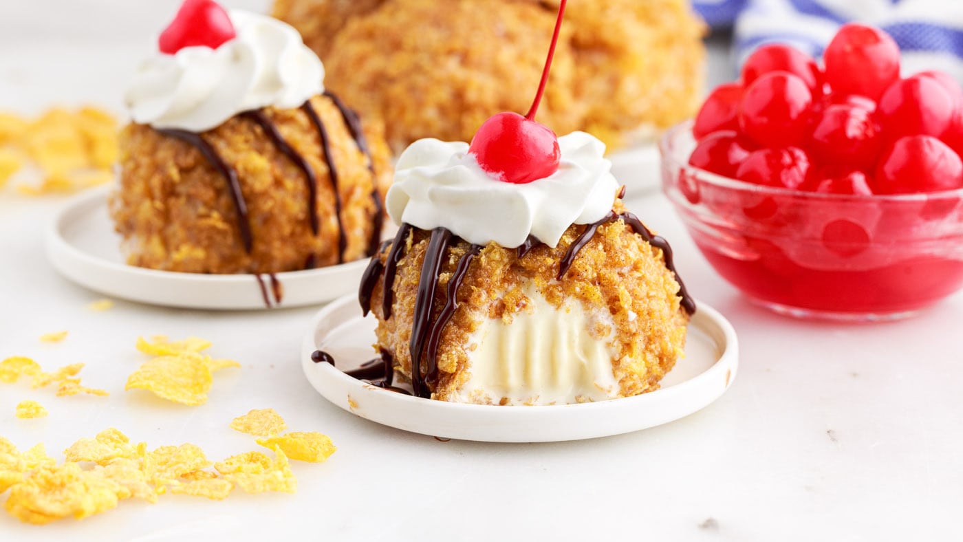 With a few quick tips and 6 ingredients, you can easily make fried ice cream at home for all those t