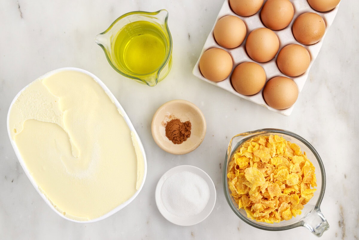 Ingredients for Fried Ice Cream