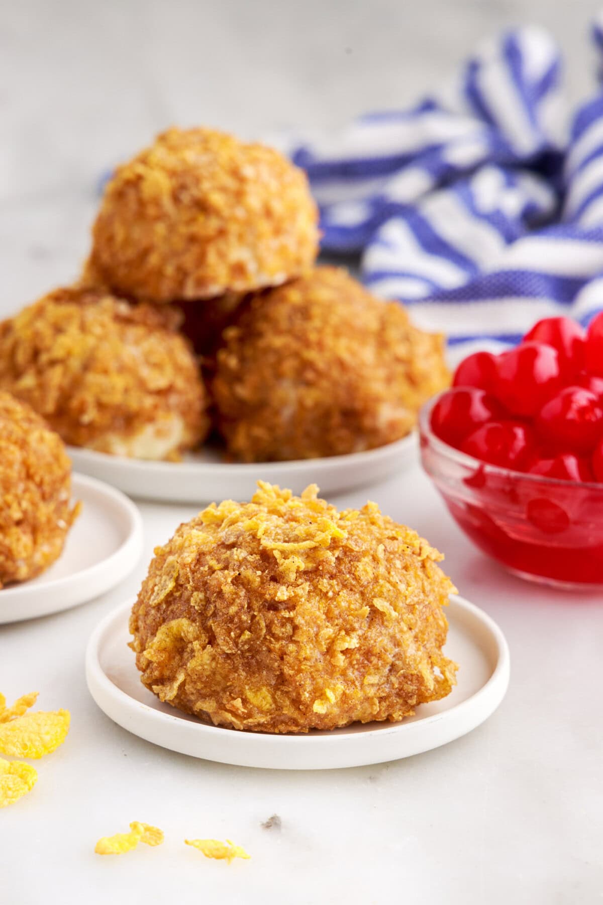 Fried Ice Cream on a plate