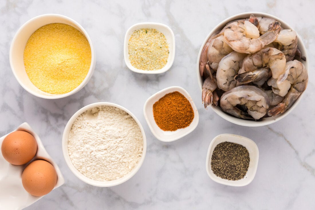 Ingredients for Fried Shrimp