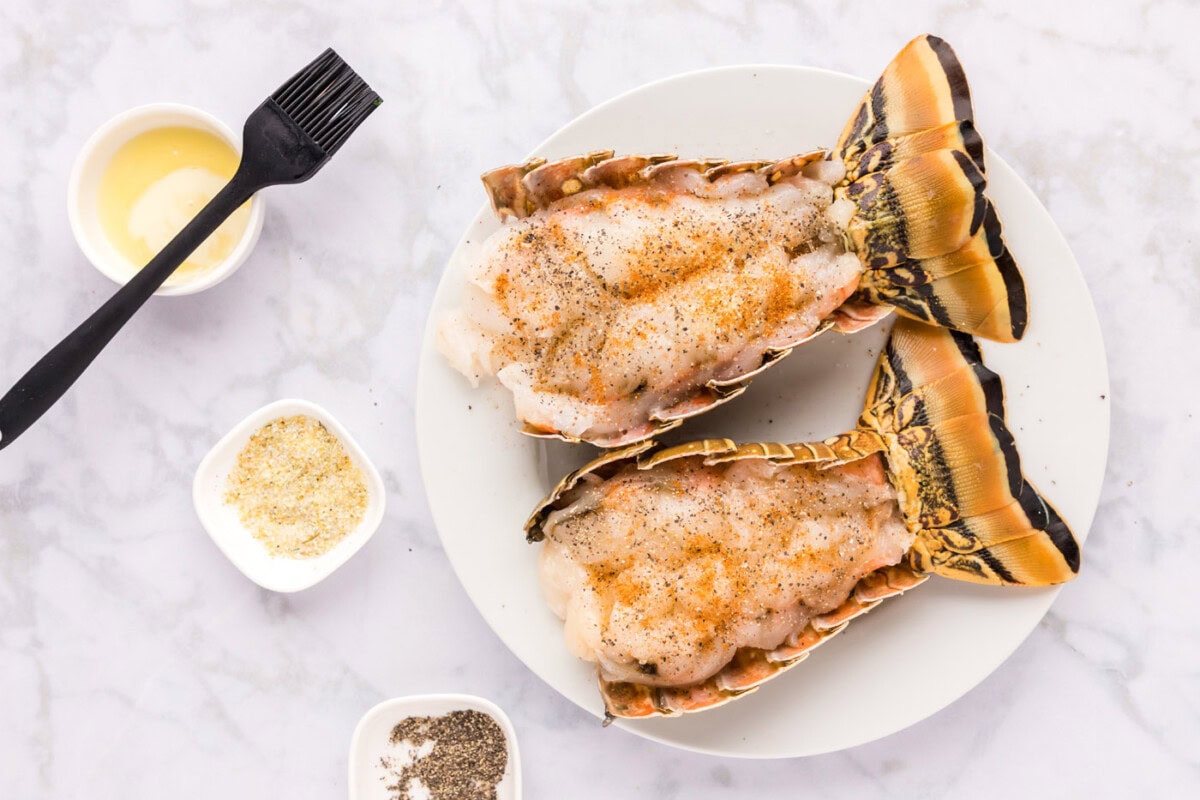 seasoned lobster tail meat