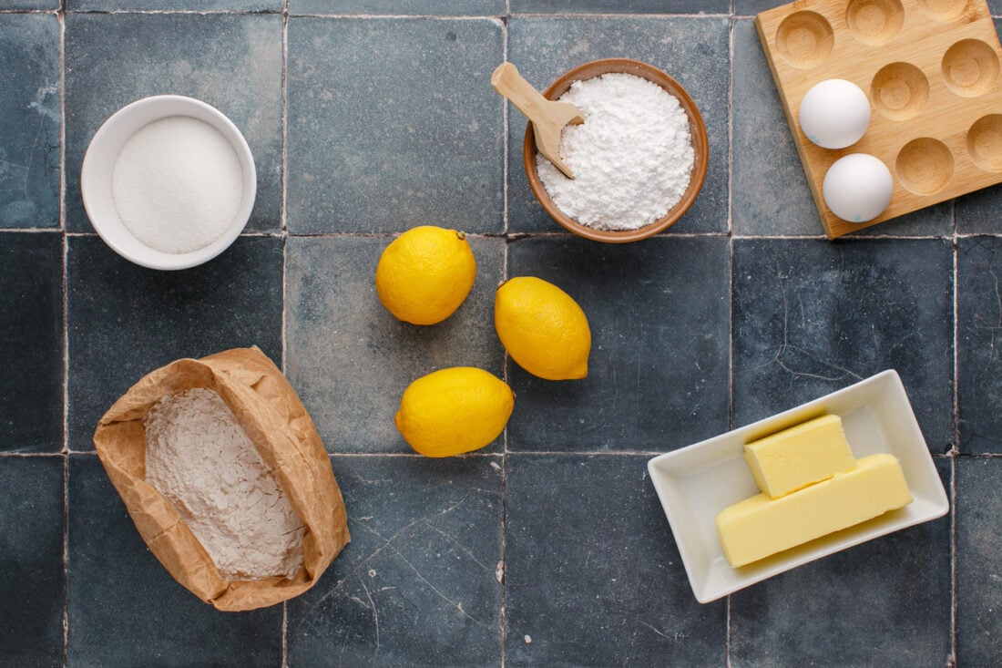 Ingredients for Lemon Brownies