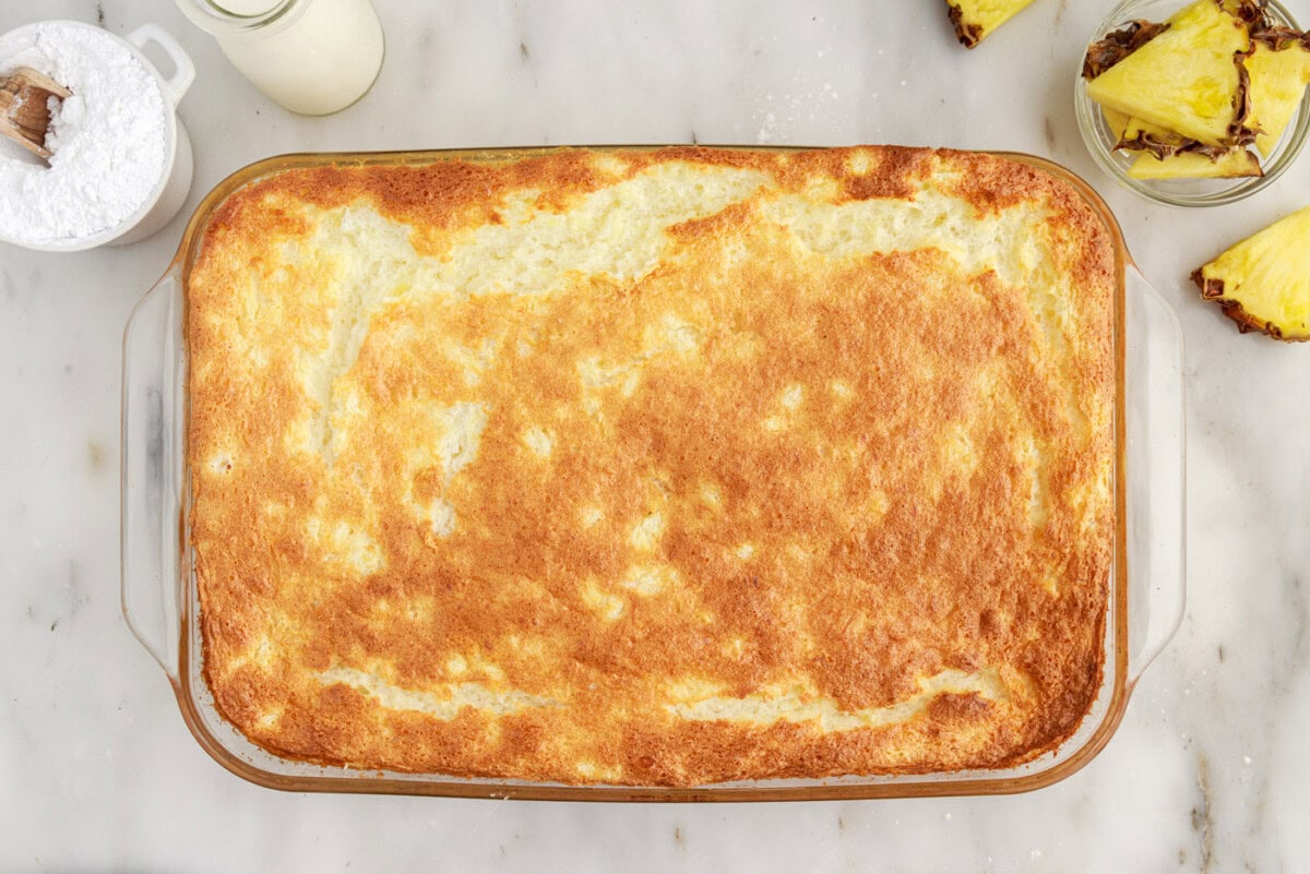 baked angel food cake using cake mix