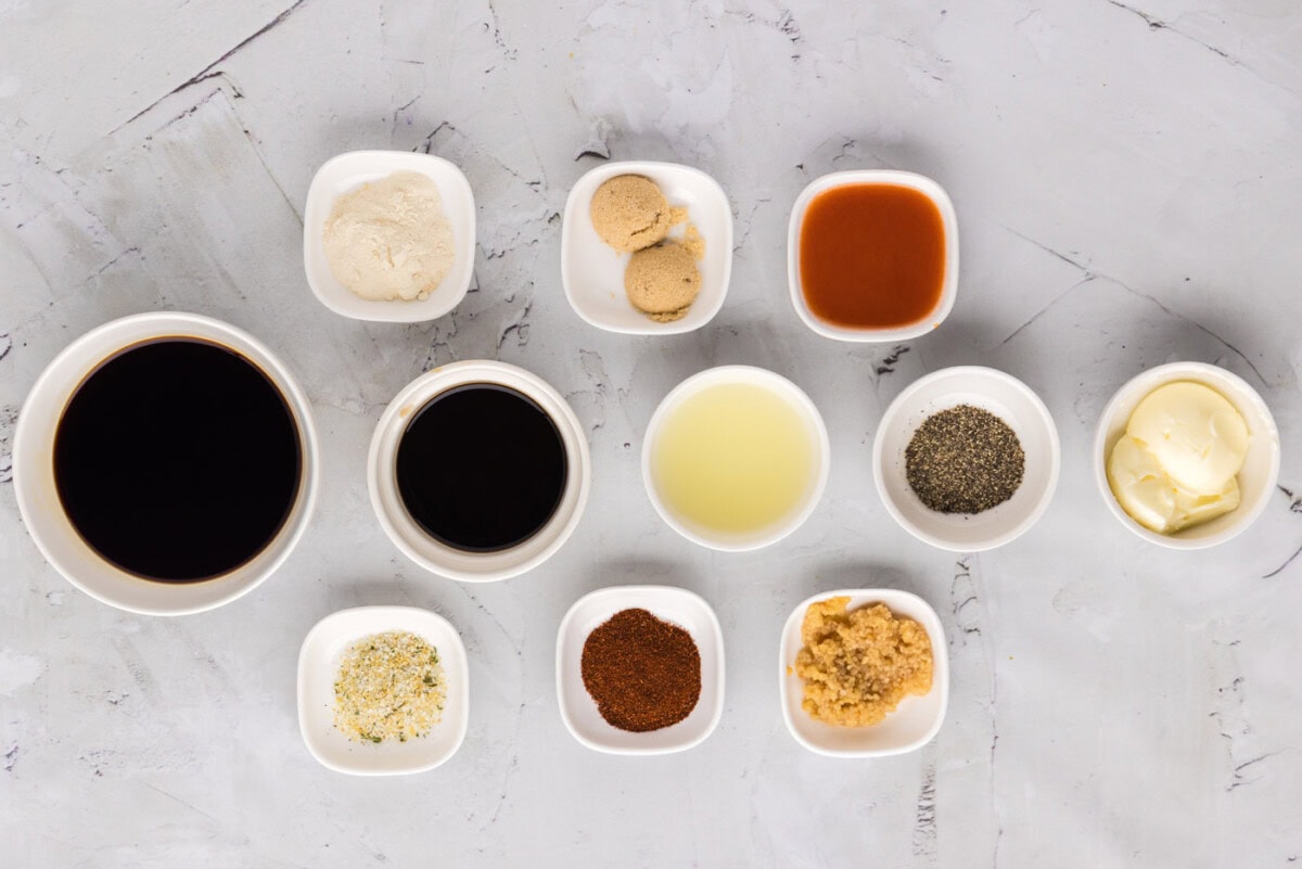 Ingredients for Ribeye Steak Marinade