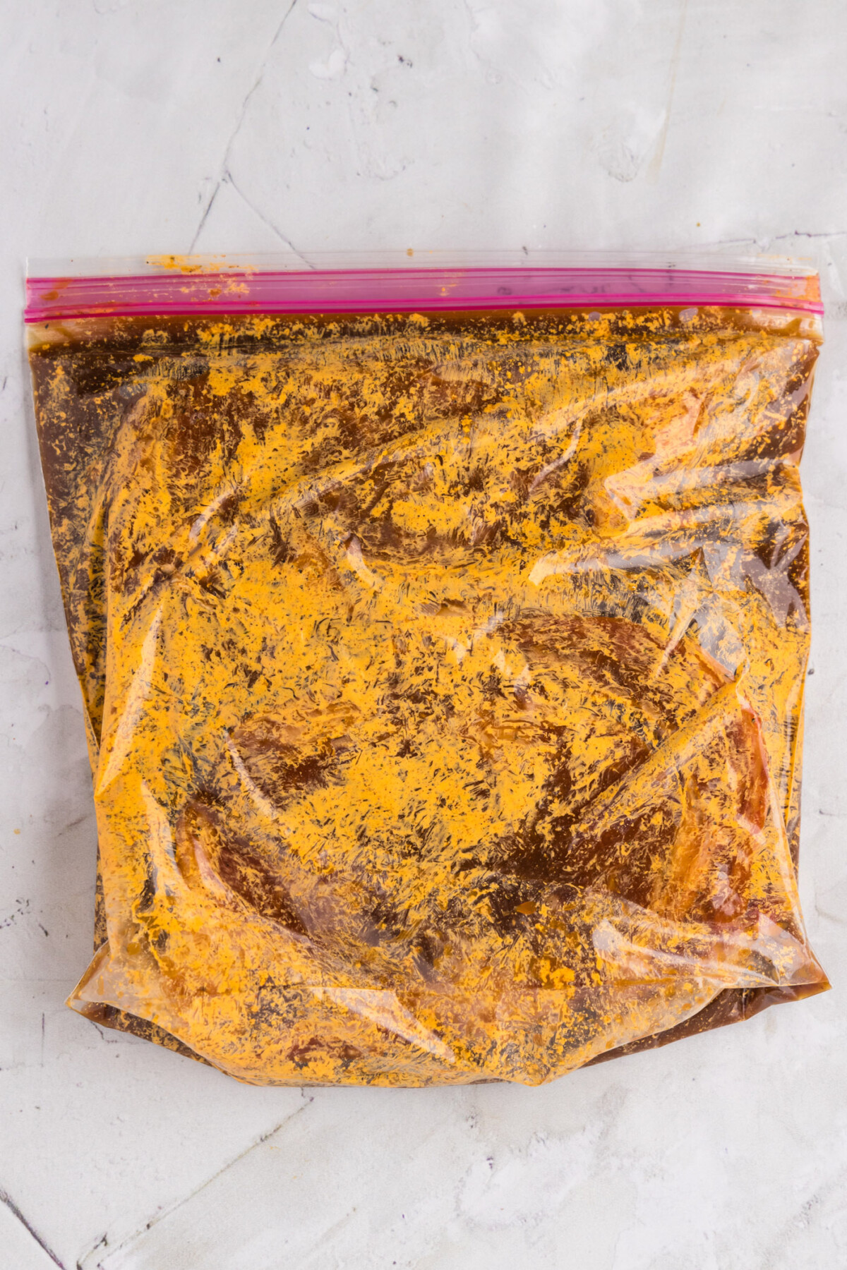Ribeye Steak Marinade in a zipper bag