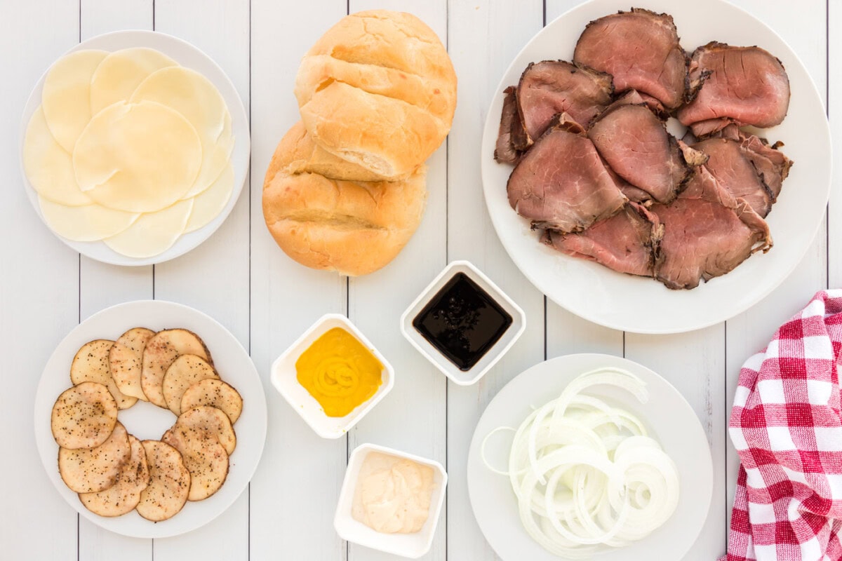 Ingredients for Roast Beef Sandwiches