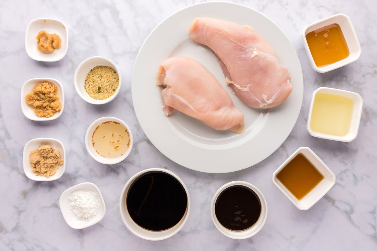 Ingredients for Teriyaki Chicken 