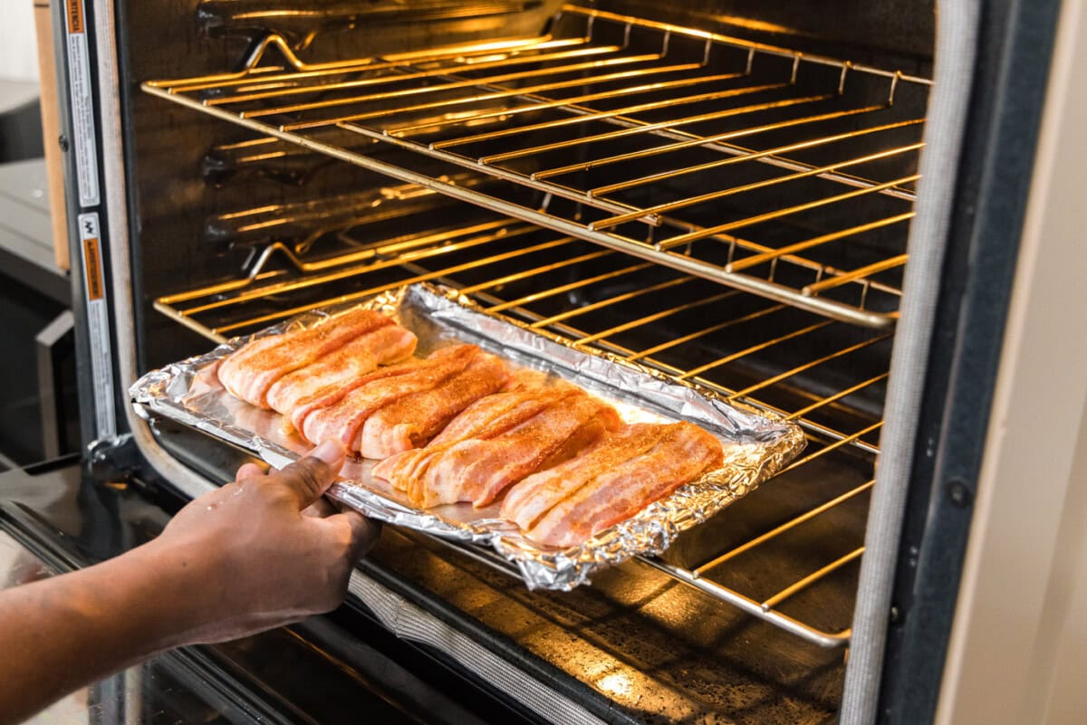 oven baked bacon wrapped chicken