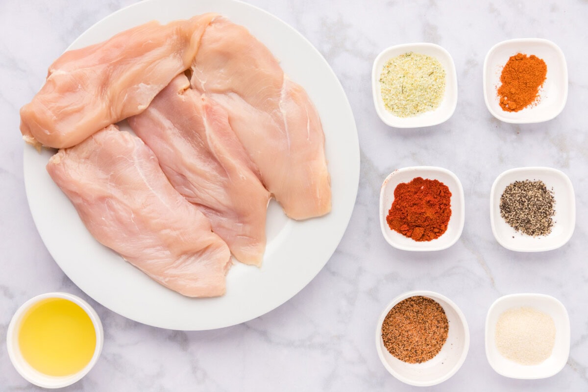 Ingredients for Blackened Chicken