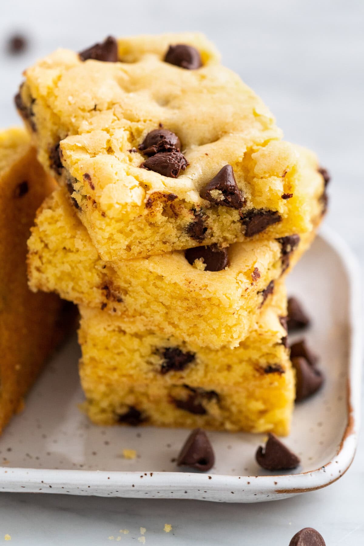 Stack of Cake Mix Cookie Bars