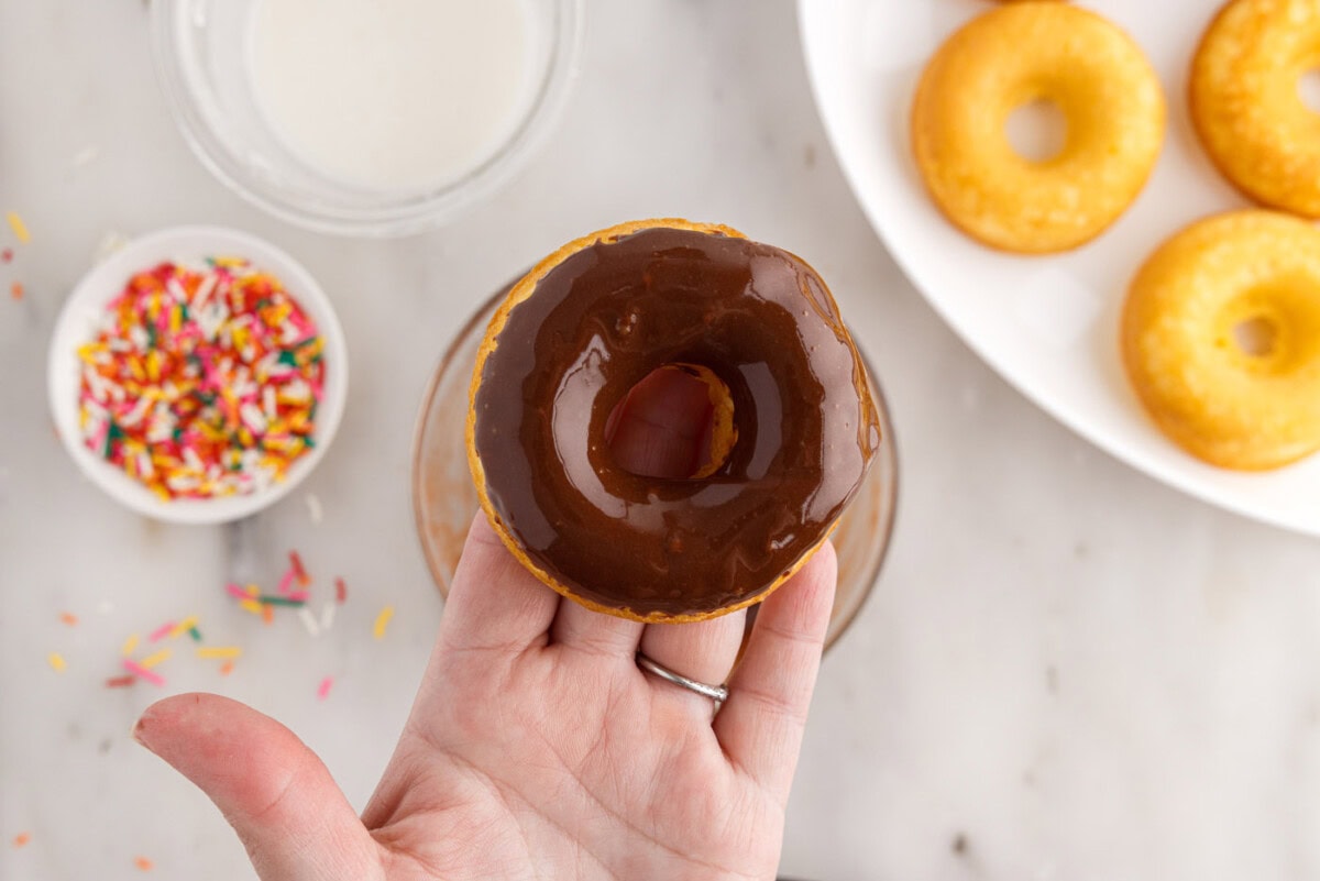 chocolate glazed donut