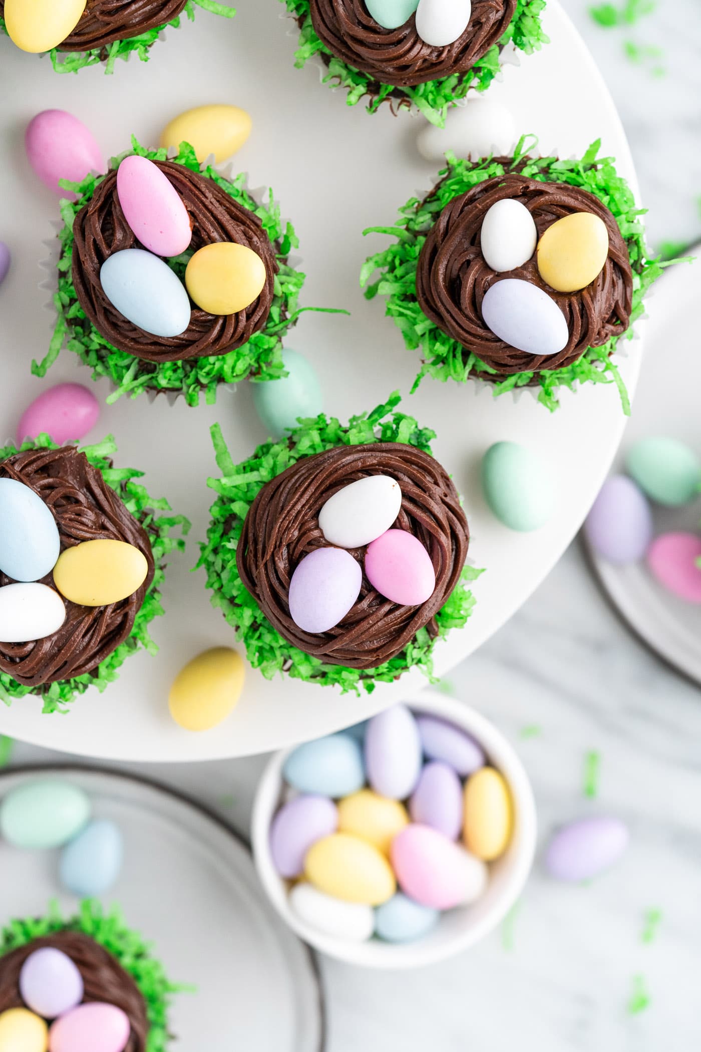 Easter Nest Cupcakes - Amanda's Cookin' - Easter