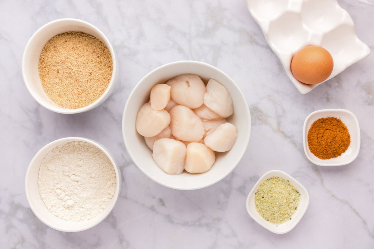 Ingredients for Fried Scallops