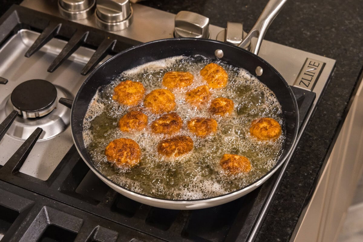 skillet deep fried scallops