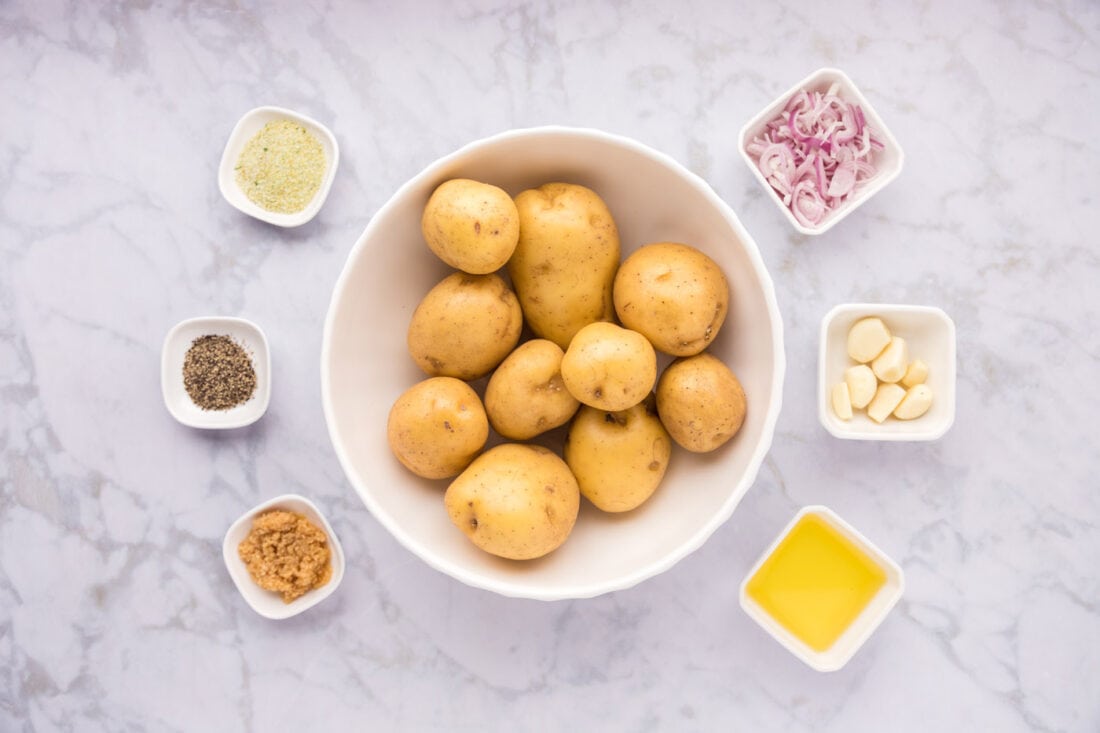 Ingredients for Garlic Roasted Potatoes