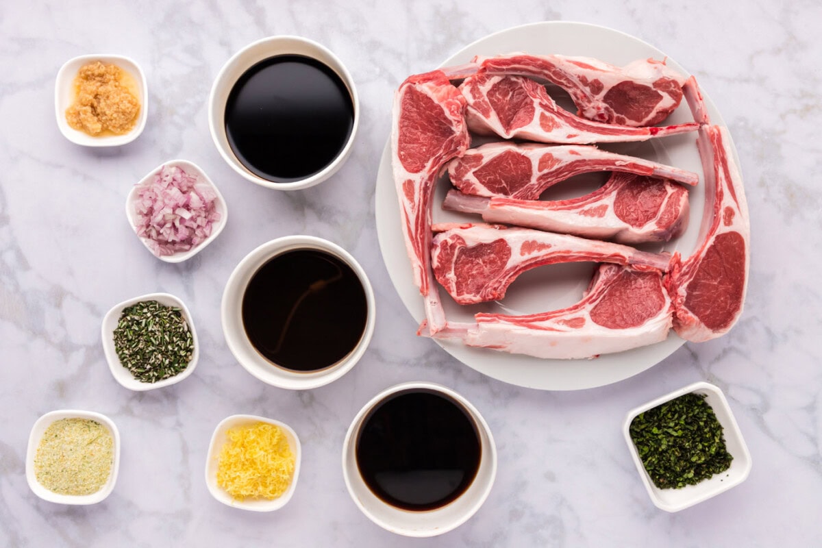 Ingredients for Lamb Chop Marinade