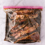 Lamb Chop Marinade in a sealed bag