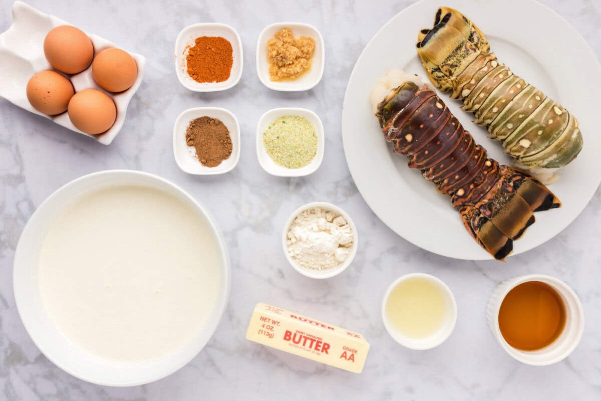 Ingredients for Lobster Newburg