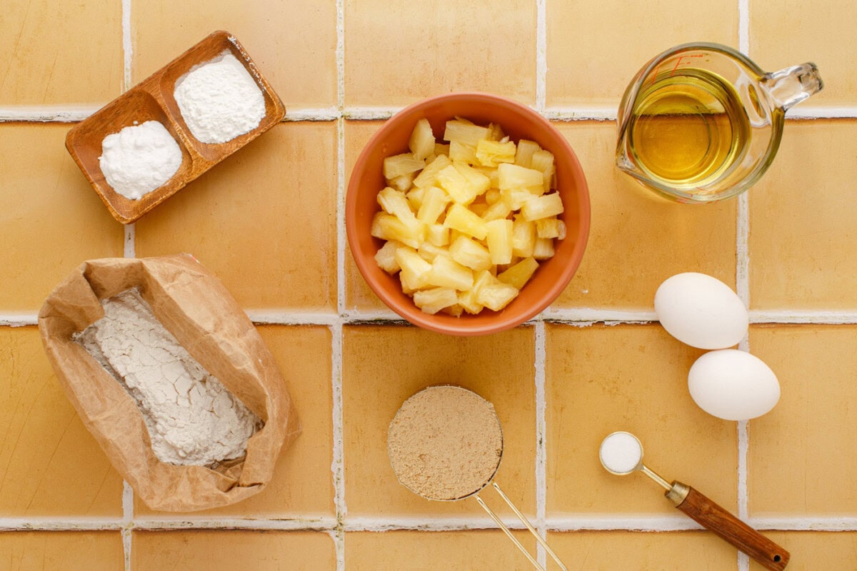 Ingredients for Pineapple Muffins