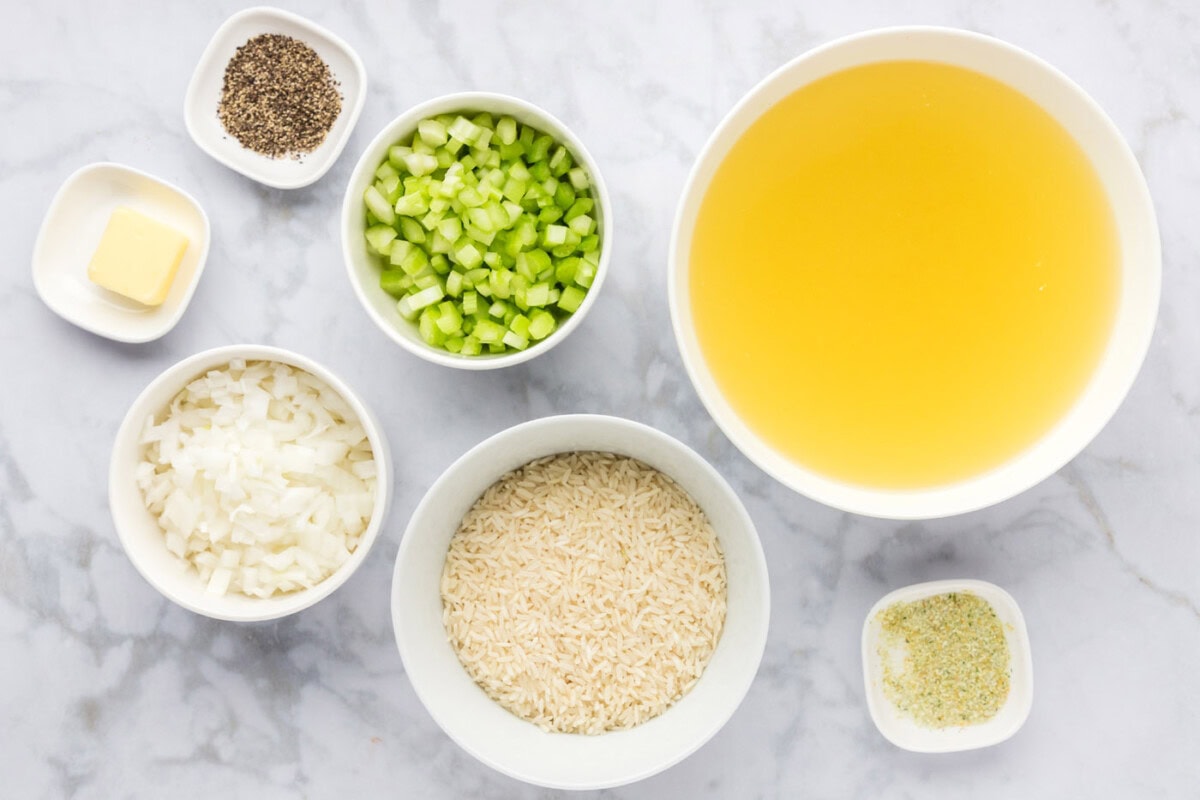 Ingredients for Rice Pilaf