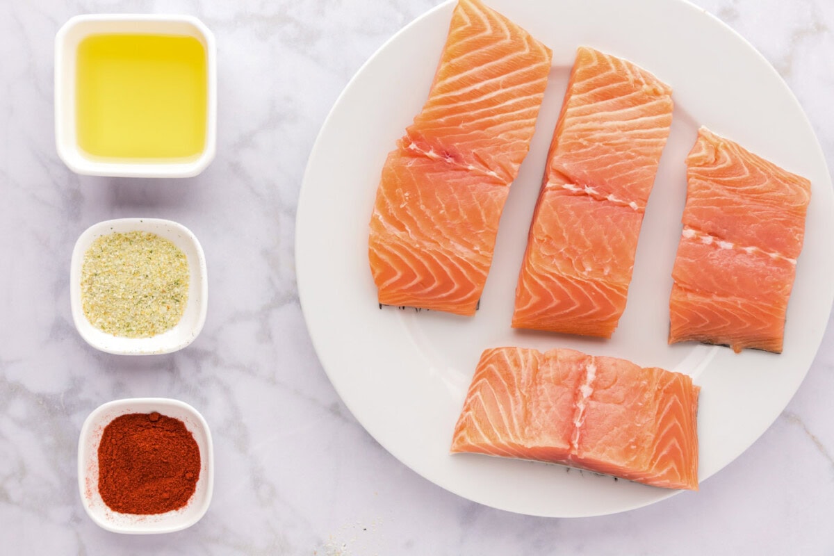 Ingredients for Roasted Salmon
