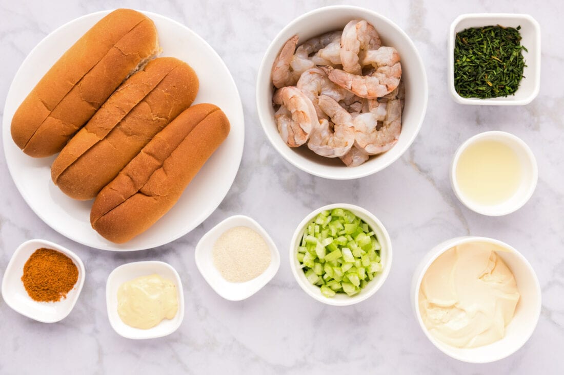 Ingredients for Shrimp Roll