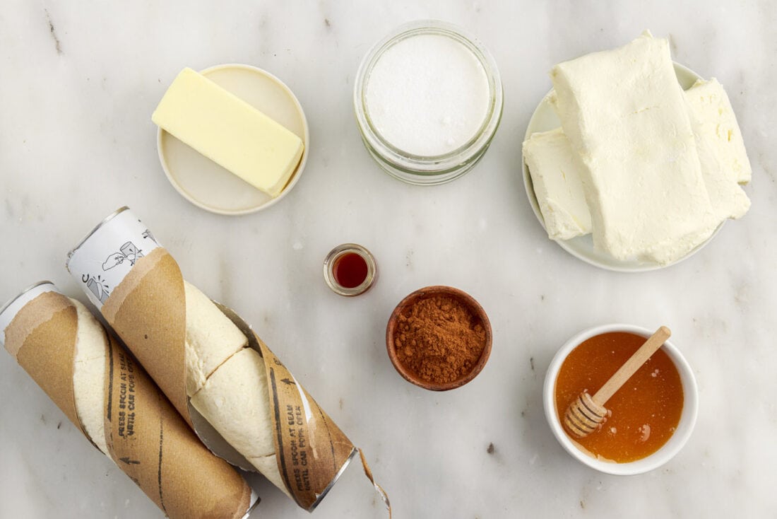 Ingredients for Sopapilla Cheesecake